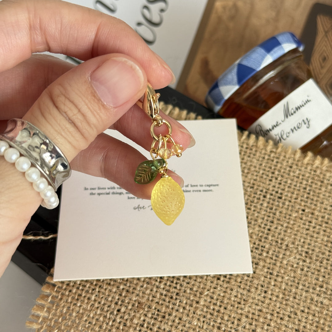 Lemon Lobster Clasp Keychain