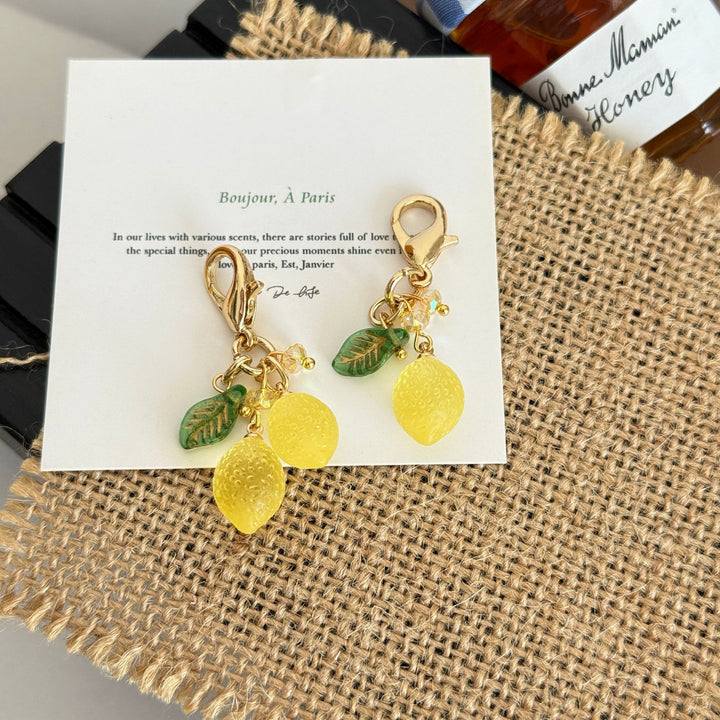 Lemon Lobster Clasp Keychain
