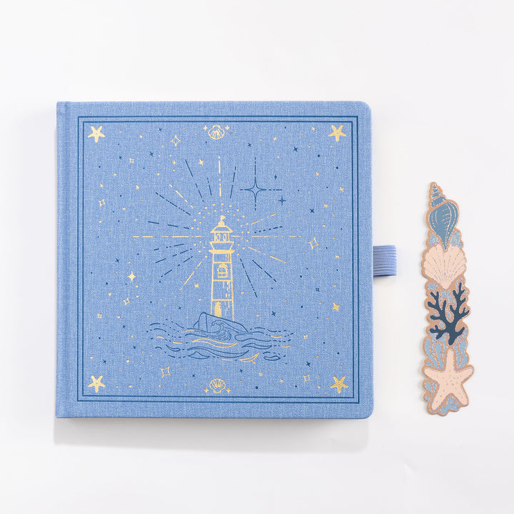 Lighthouse Voyage Notebook - Light Blue