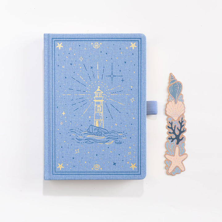 Lighthouse Voyage Notebook - Light Blue