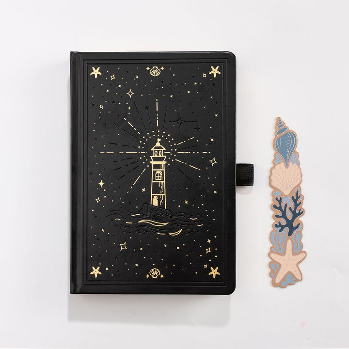 Lighthouse Voyage Notebook - Black