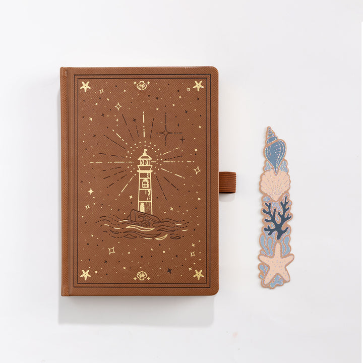 Lighthouse Voyage Notebook - Brown