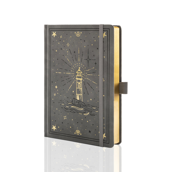 Lighthouse Voyage Notebook - Grey