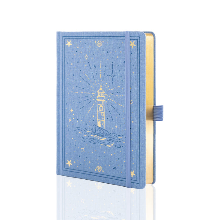 Lighthouse Voyage Notebook - Light Blue