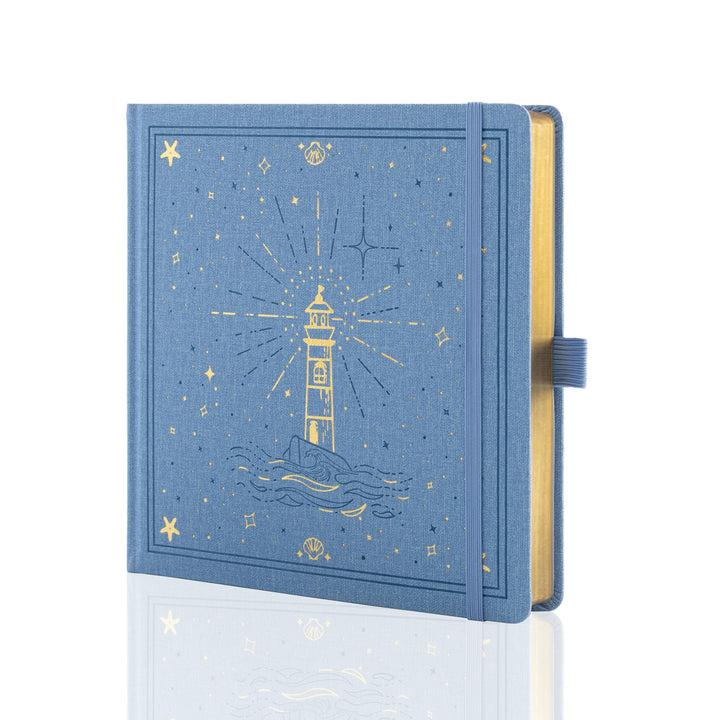 Lighthouse Voyage Notebook - Light Blue
