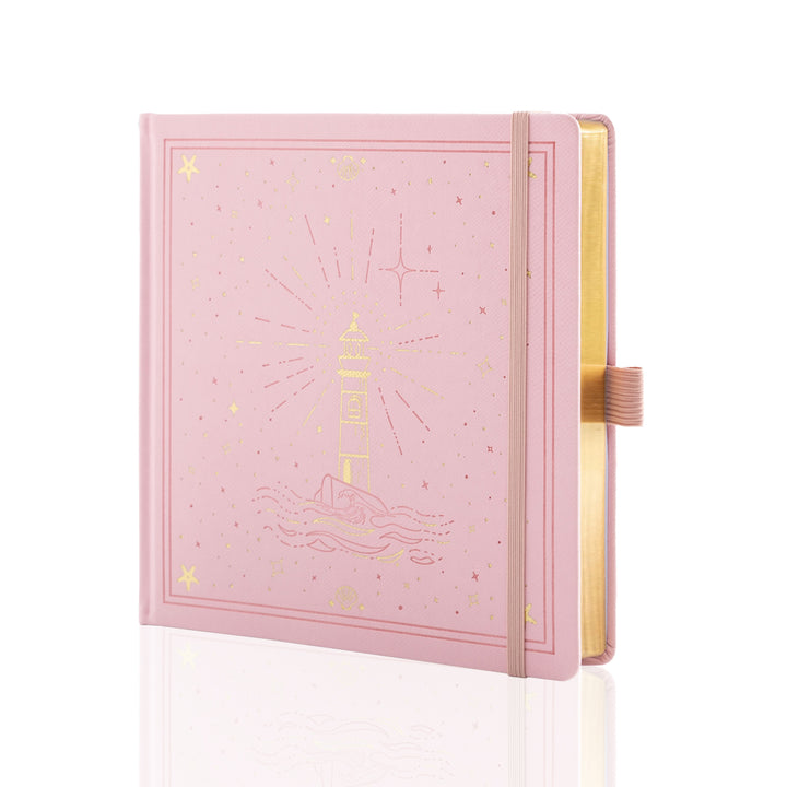 Lighthouse Voyage Notebook - Pink