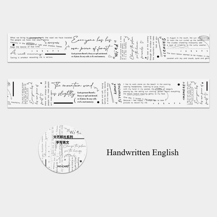 Literary Film PET Tape