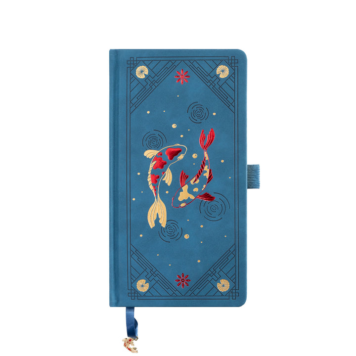 Lotus &amp; Koi Travelers Notebook - Navy