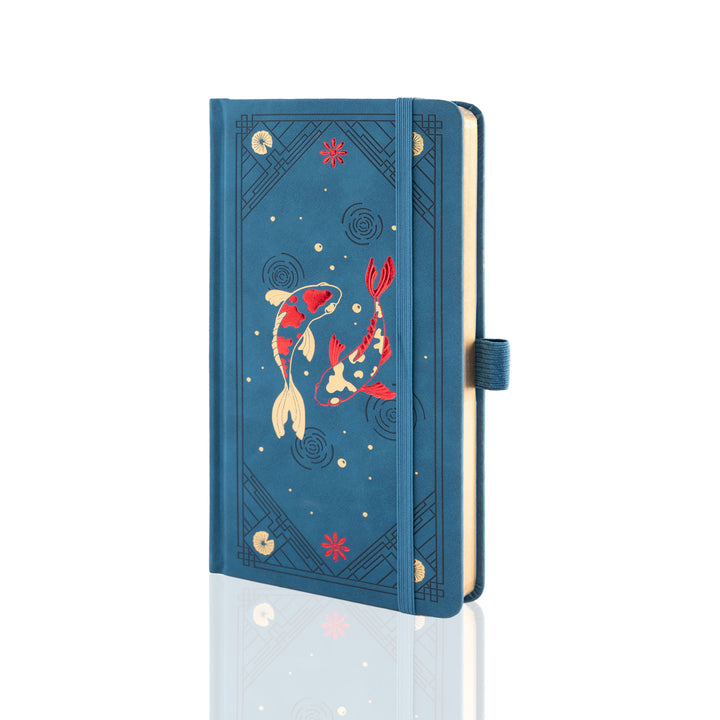 Lotus &amp; Koi Travelers Notebook - Navy