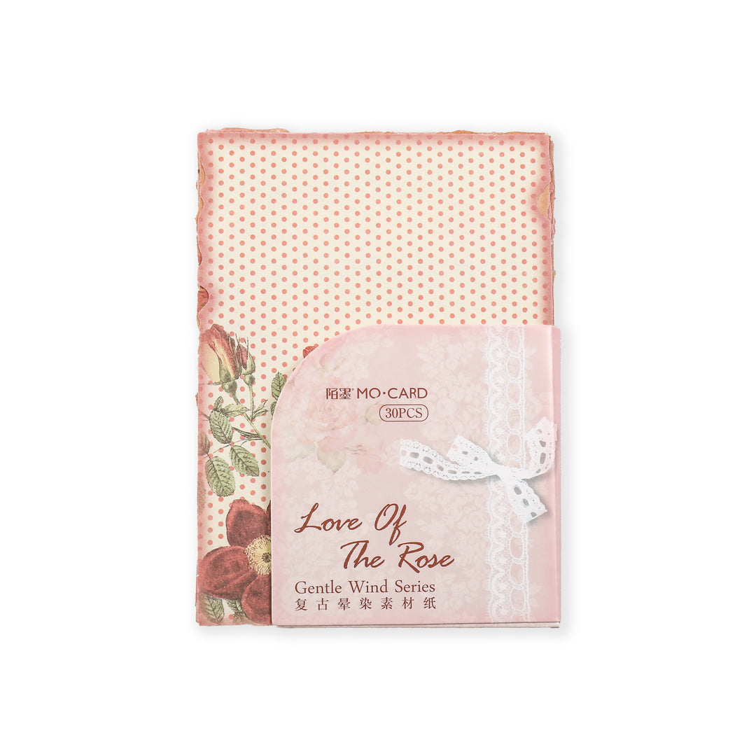 Love Of The Rose Scrapbook Paper - 30 Sheets