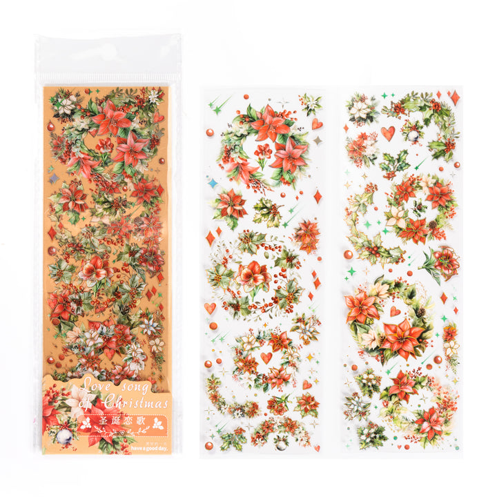 Love Song of Christmas Ⅰ PET Stickers - 2 Sheets