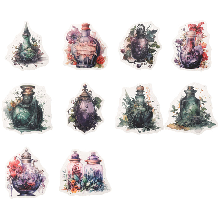 Magic Bottle Stickers - 20 Pcs