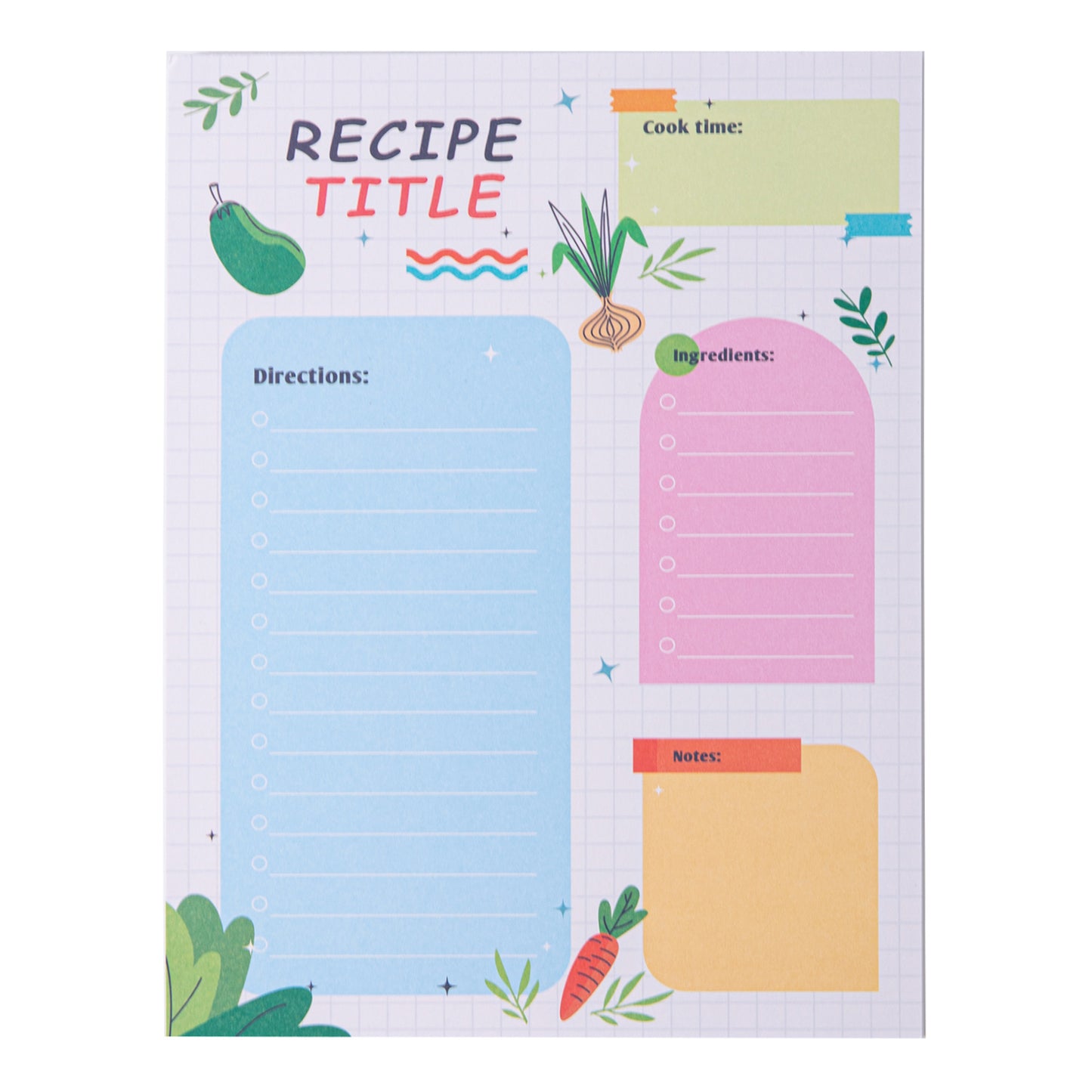 Magnetic Recipe Paper Notepads