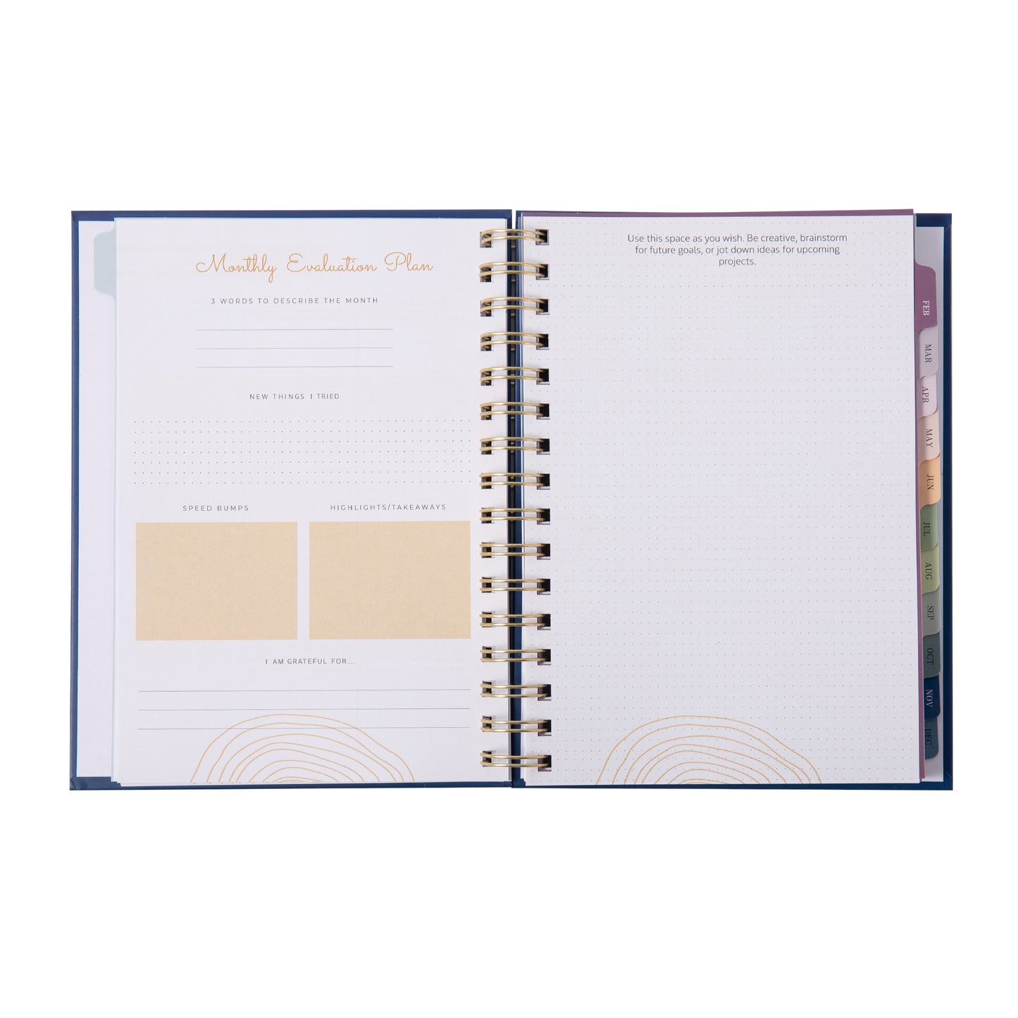 Minimalist Undated Planner - Blue