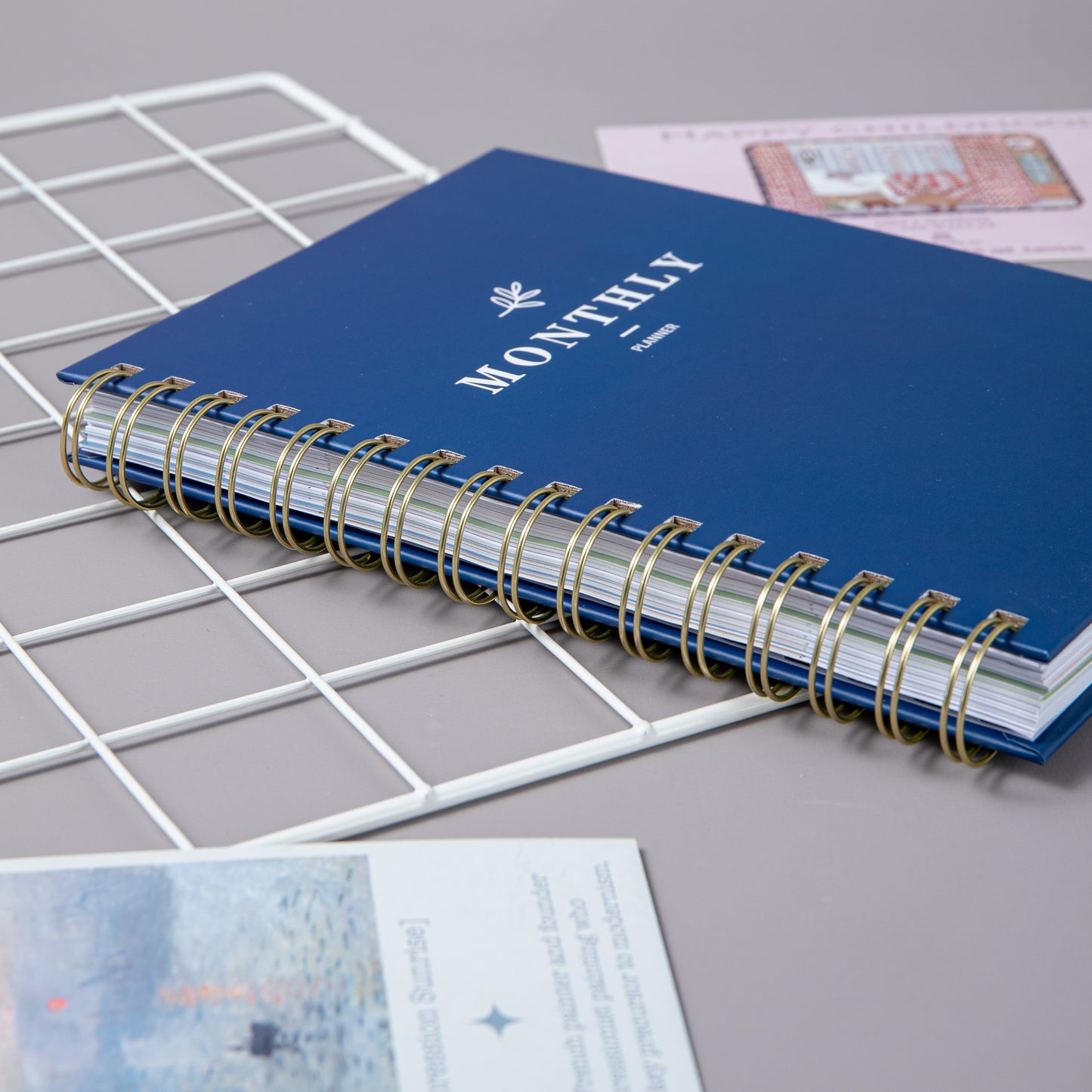 Minimalist Undated Planner - Blue