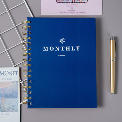 Minimalist Undated Planner - Blue