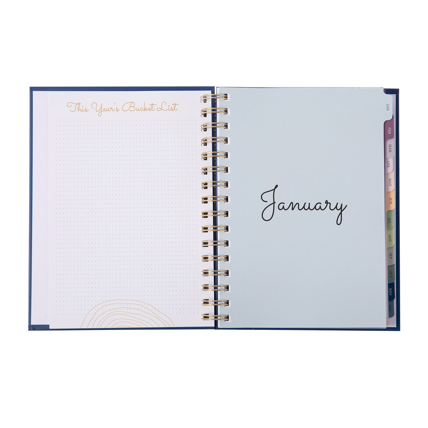 Minimalist Undated Planner - Blue