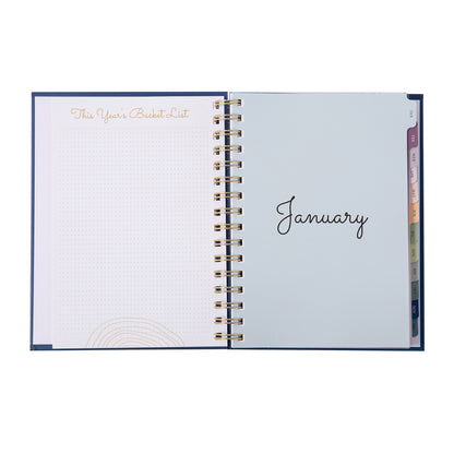 Minimalist Undated Planner - Blue