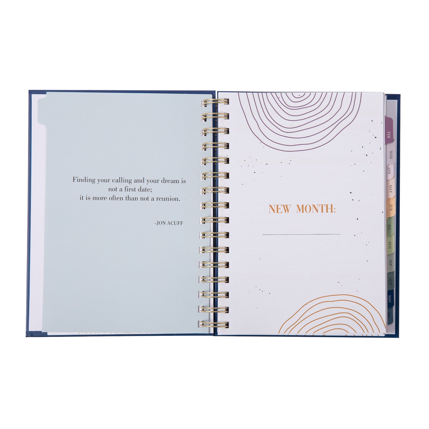 Minimalist Undated Planner - Blue