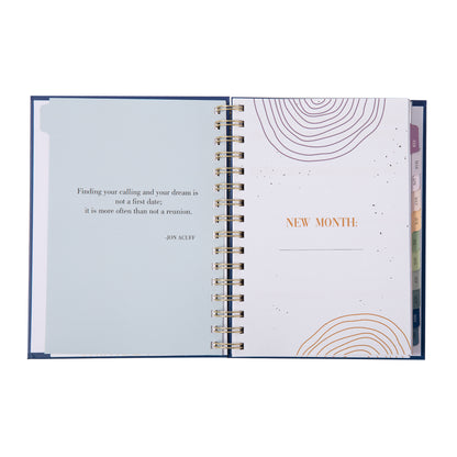 Minimalist Undated Planner - Blue