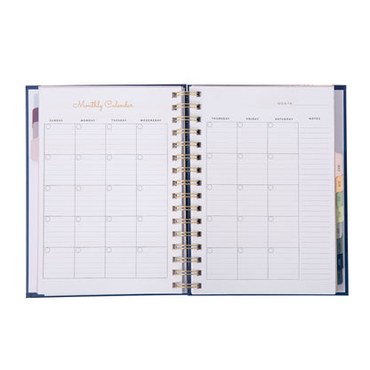 Minimalist Undated Planner - Blue