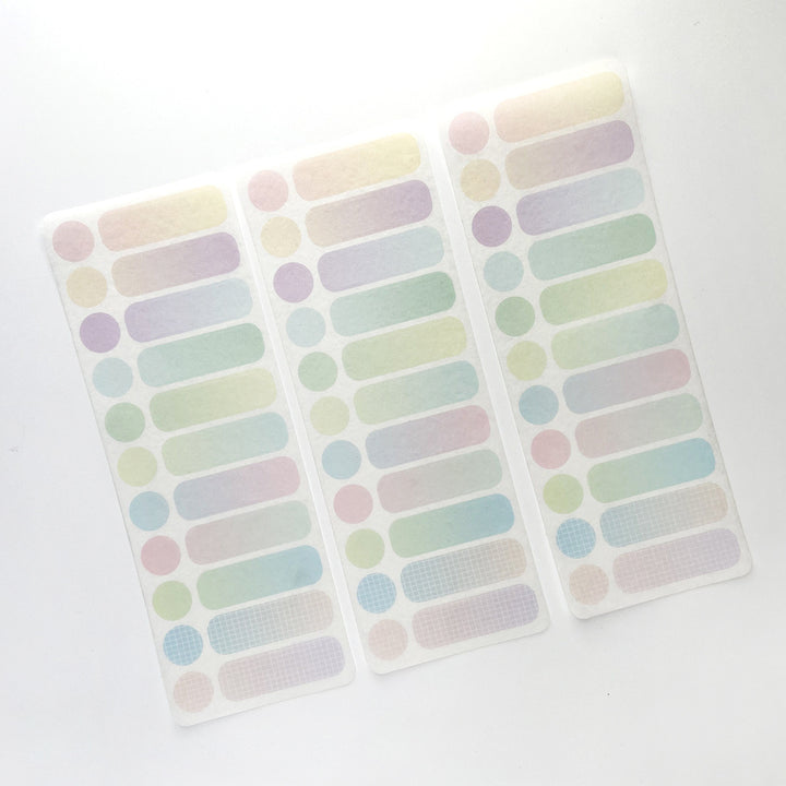 Minimalist Washi Stickers -Set of 3