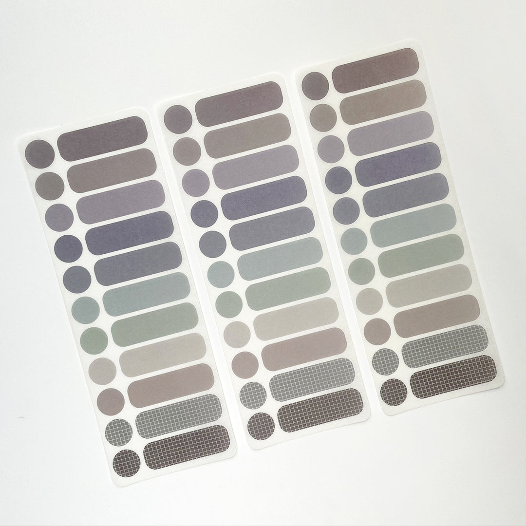 Minimalist Washi Stickers -Set of 3