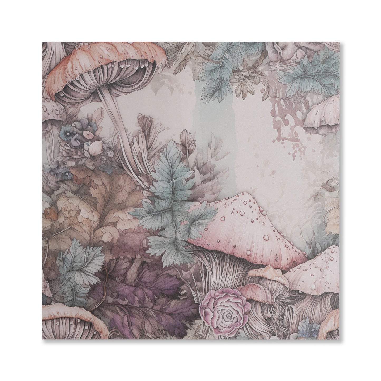 Mushroom Fairy Scrapbook Paper - 12 Sheets