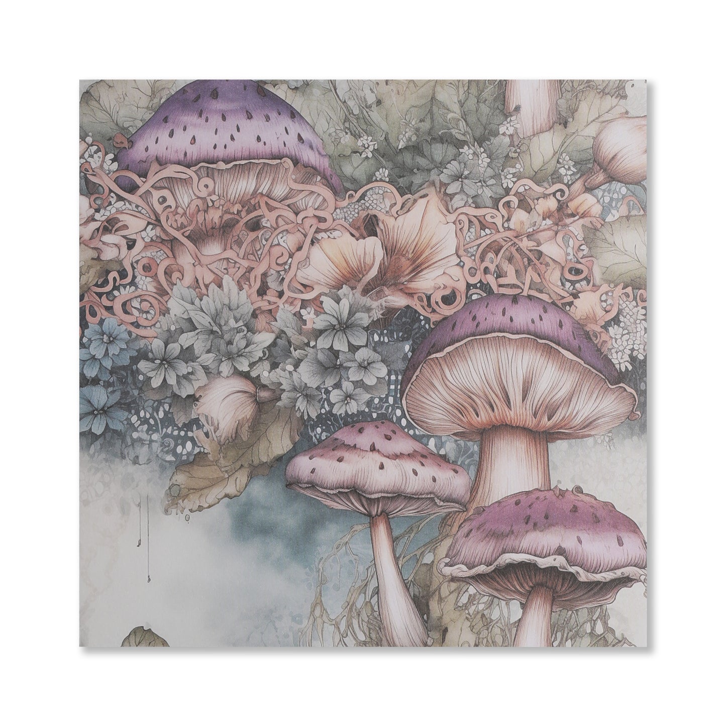 Mushroom Fairy Scrapbook Paper - 12 Sheets