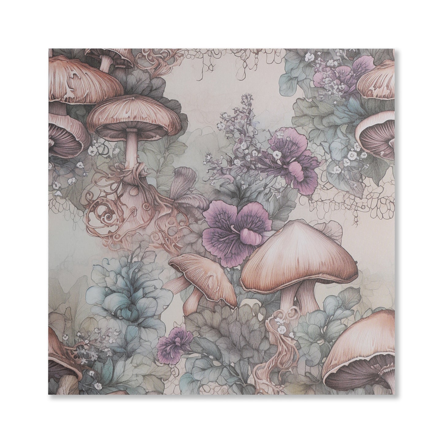 Mushroom Fairy Scrapbook Paper - 12 Sheets