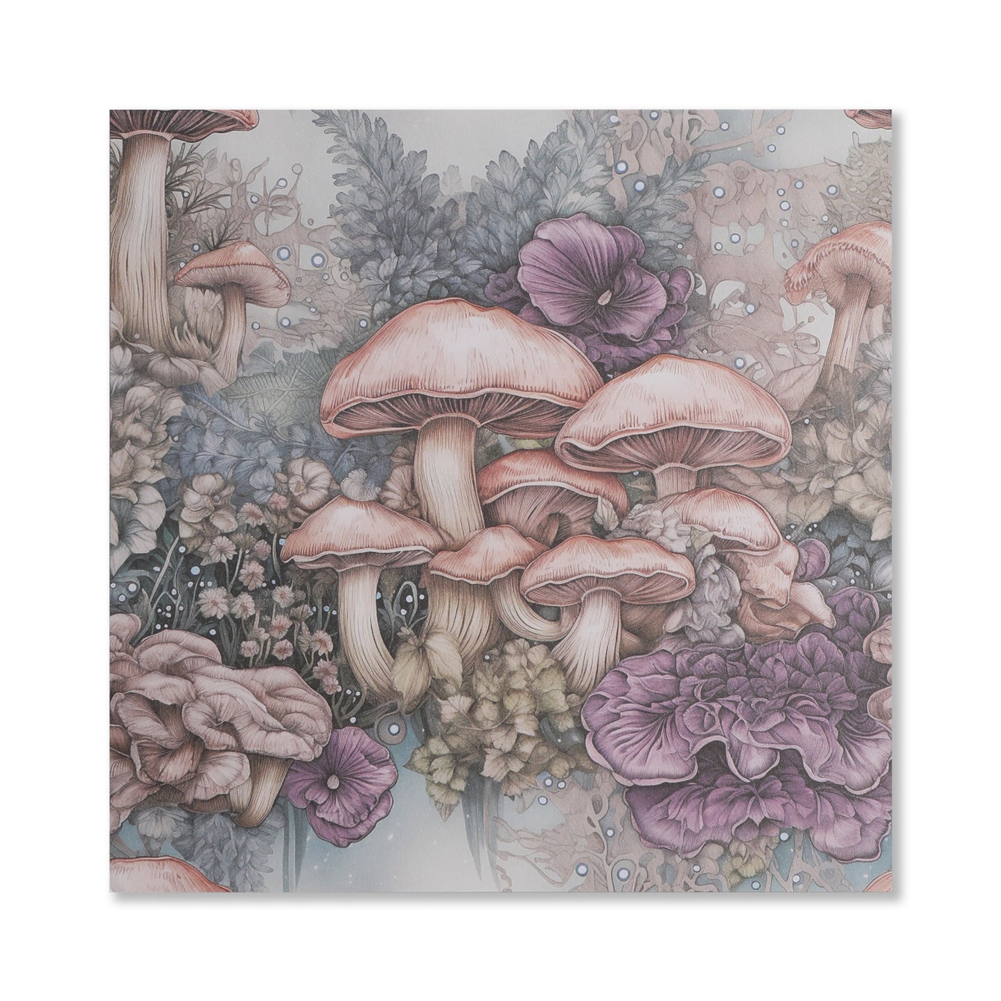 Mushroom Fairy Scrapbook Paper - 12 Sheets