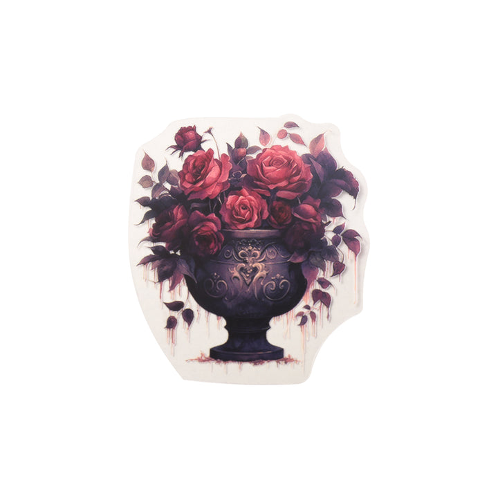 Mystic Rose Stickers - 20 Pcs