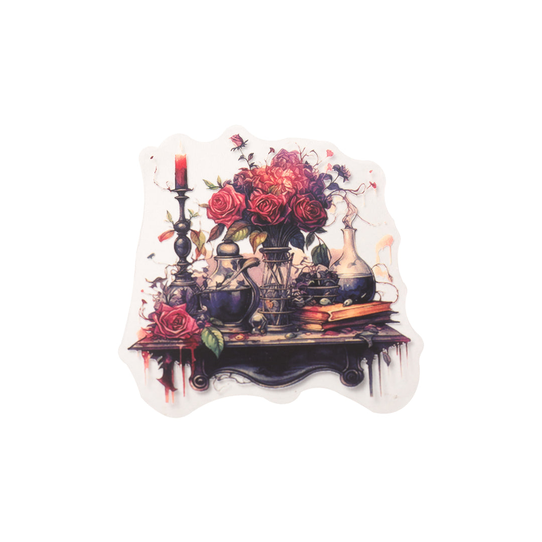 Mystic Rose Stickers - 20 Pcs