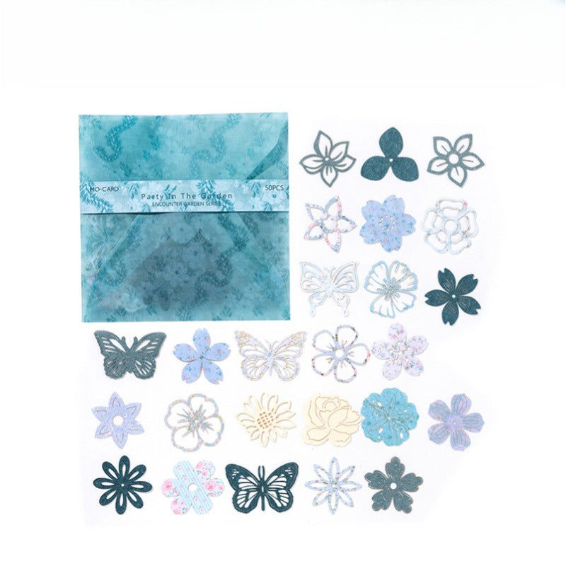 Encounter Garden Collage Scrapbook Paper Pack - 300 Pcs