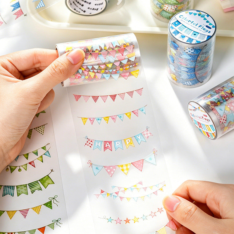 Party Bunting Die-cut PET Tape