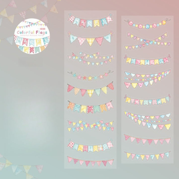 Party Bunting Die-cut PET Tape