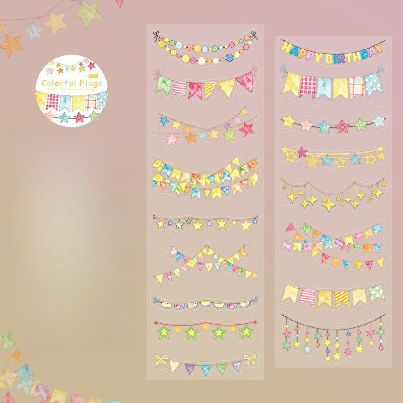 Party Bunting Die-cut PET Tape