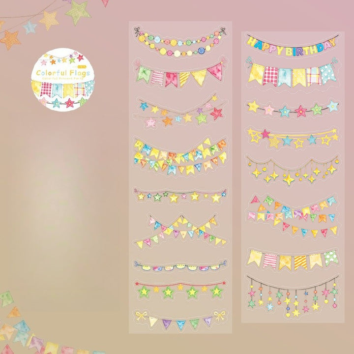 Party Bunting Die-cut PET Tape