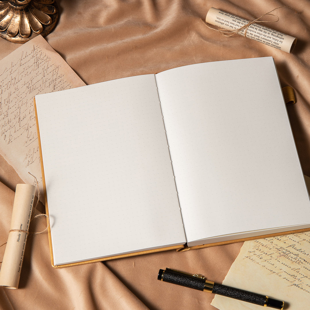 Personalized A5 Leather Zodiac Constellation Bullet Journal