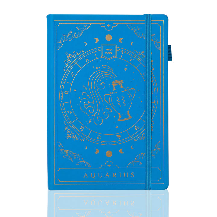 Personalized A5 Leather Zodiac Constellation Bullet Journal