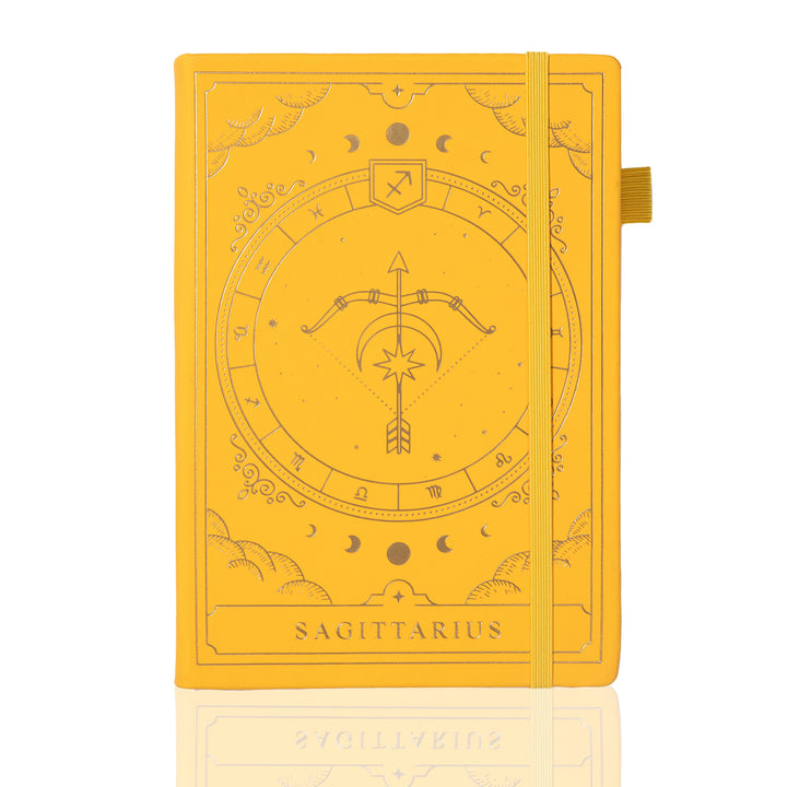 Personalized A5 Leather Zodiac Constellation Bullet Journal