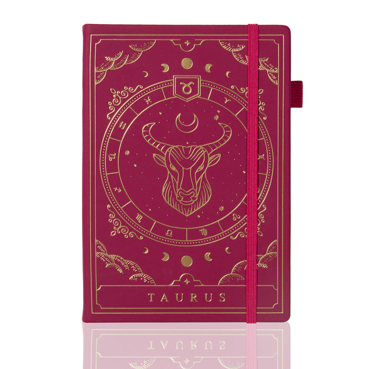 Personalized A5 Leather Zodiac Constellation Bullet Journal