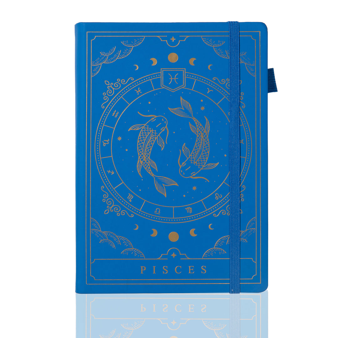 Personalized A5 Leather Zodiac Constellation Bullet Journal