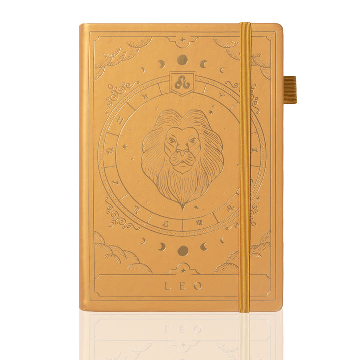 Personalized A5 Leather Zodiac Constellation Bullet Journal