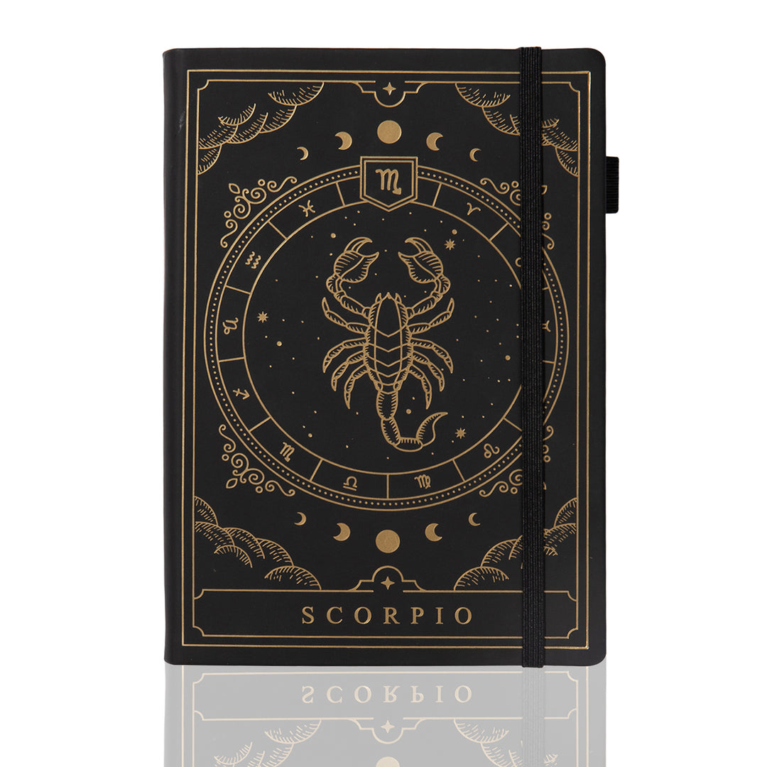Personalized A5 Leather Zodiac Constellation Bullet Journal