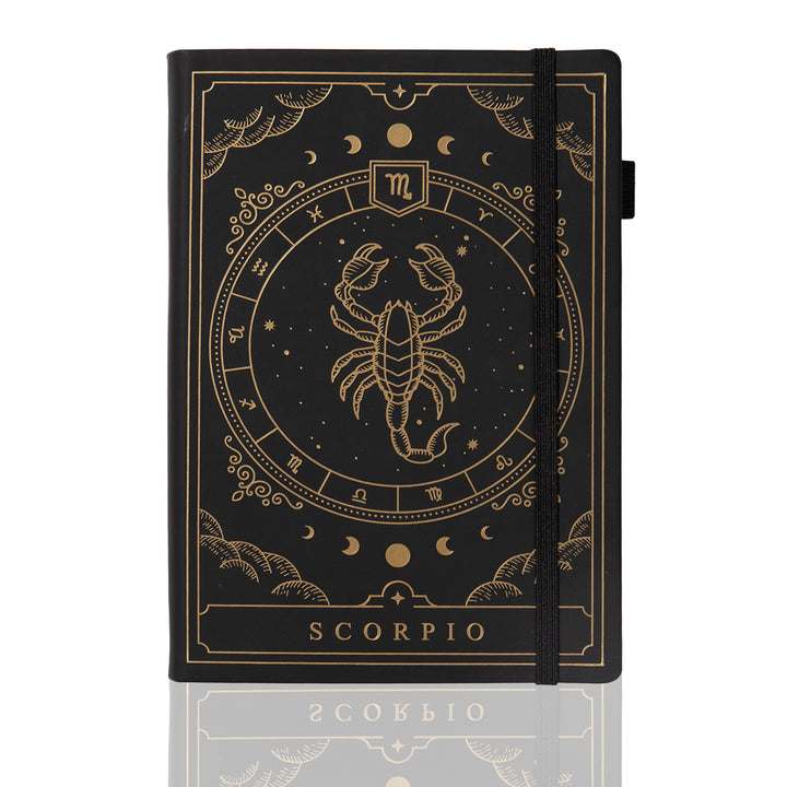 Personalized A5 Leather Zodiac Constellation Bullet Journal