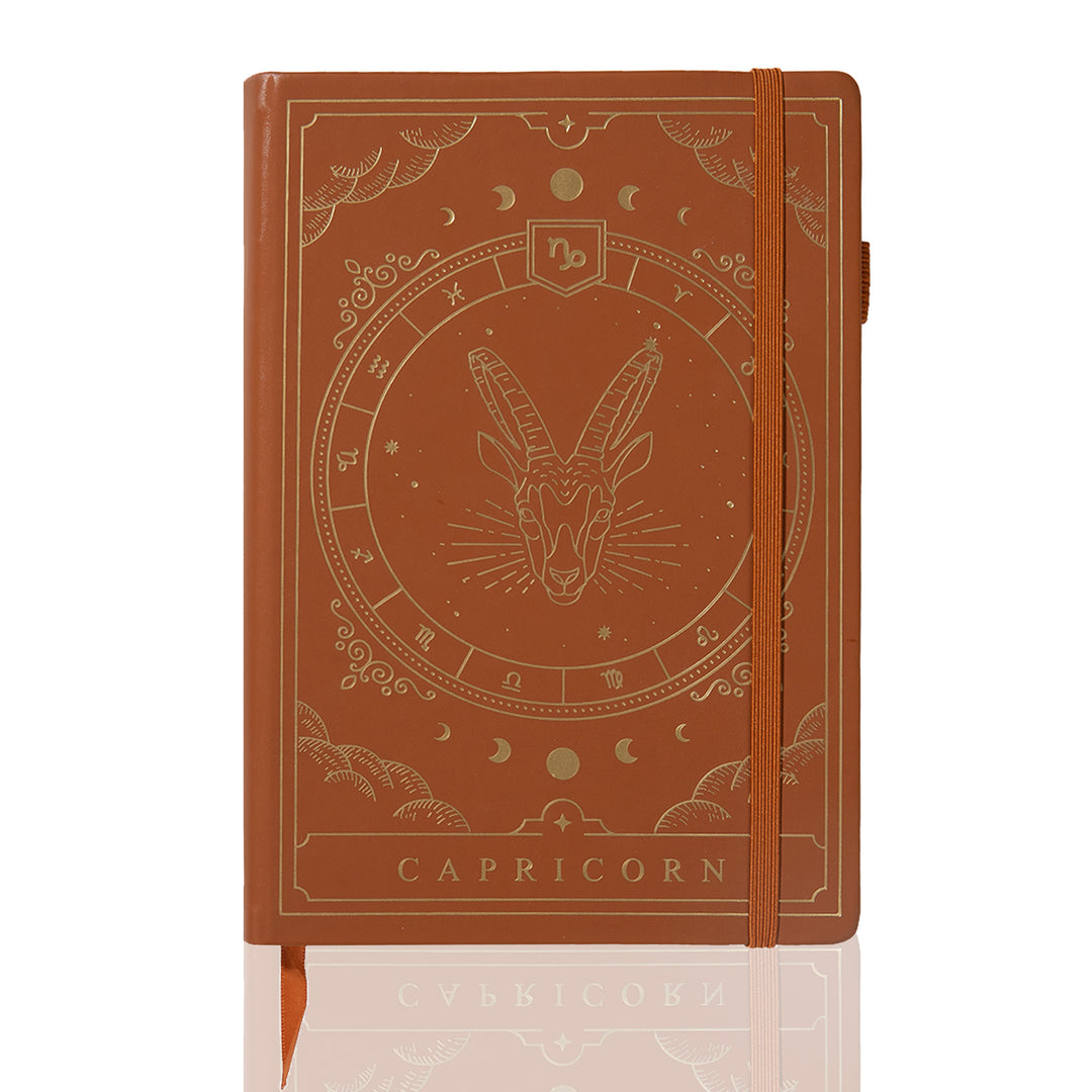 Personalized A5 Leather Zodiac Constellation Bullet Journal