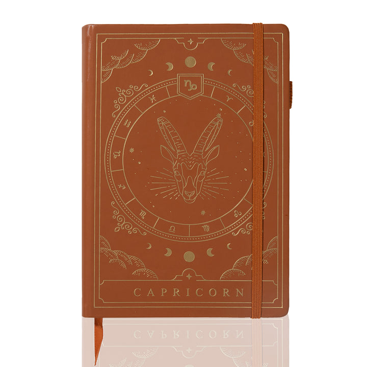 Personalized A5 Leather Zodiac Constellation Bullet Journal