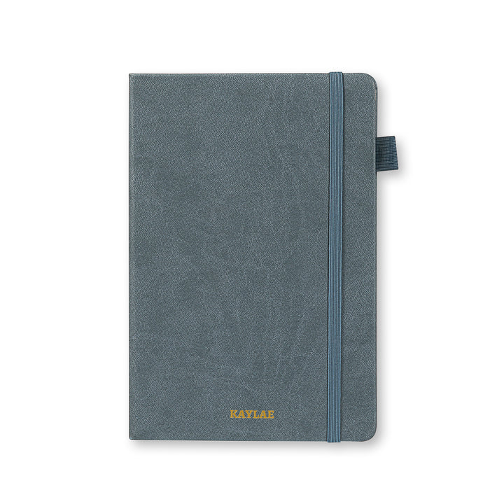Personalized Vegan Leather Hardcover Notebook - A5 - Lined