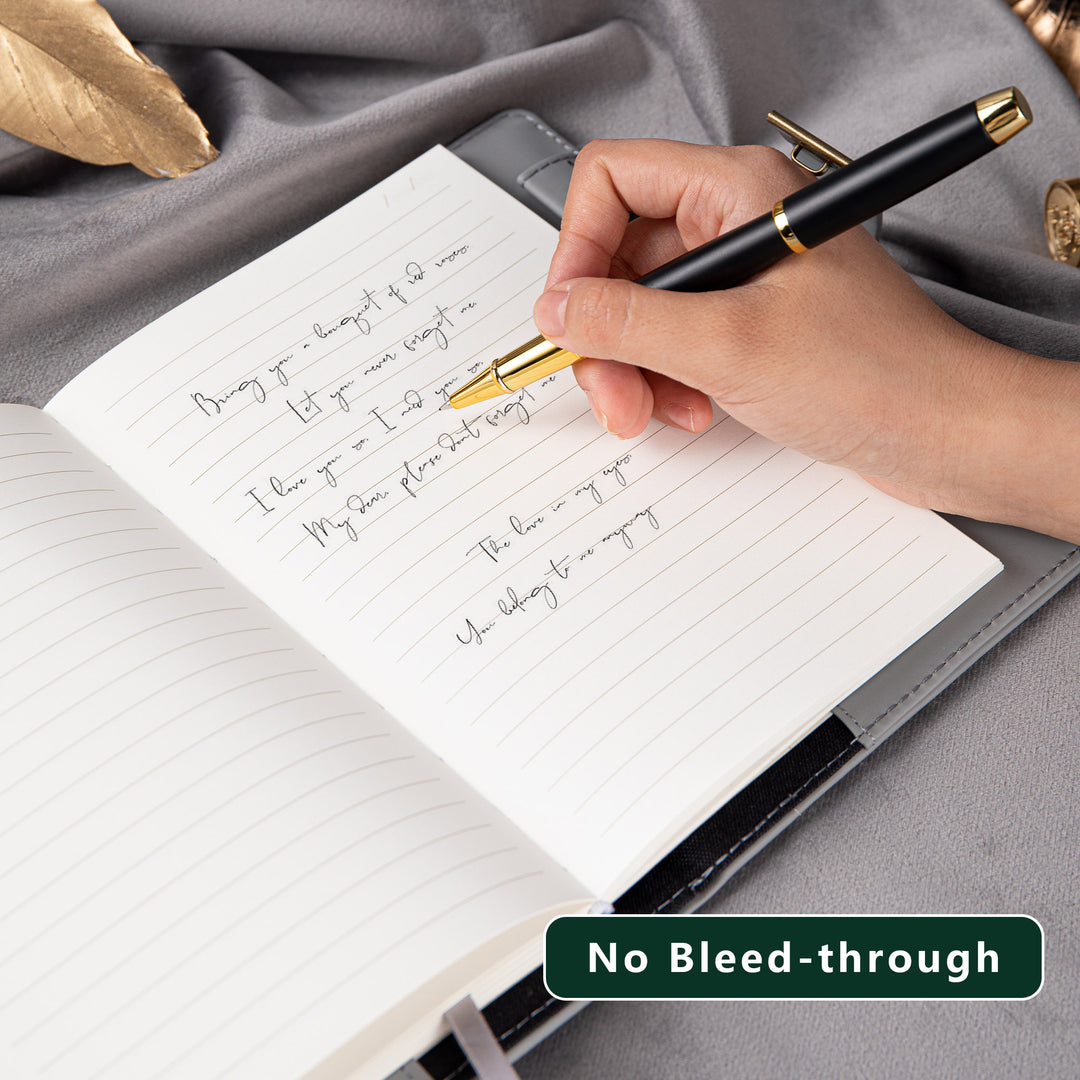 Phoenix Leather Lock Journal - B6 - Ruled - Green